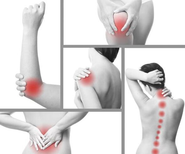 Procesos inflamatorios en diferentes articulaciones con artritis